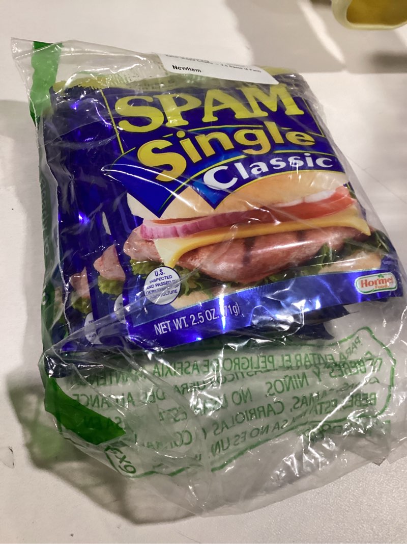 Condition photo showing New/Like New for Spam Single Classic - 2.5 Ounce (4 Pack) 3 Ounce (Pack of 4)