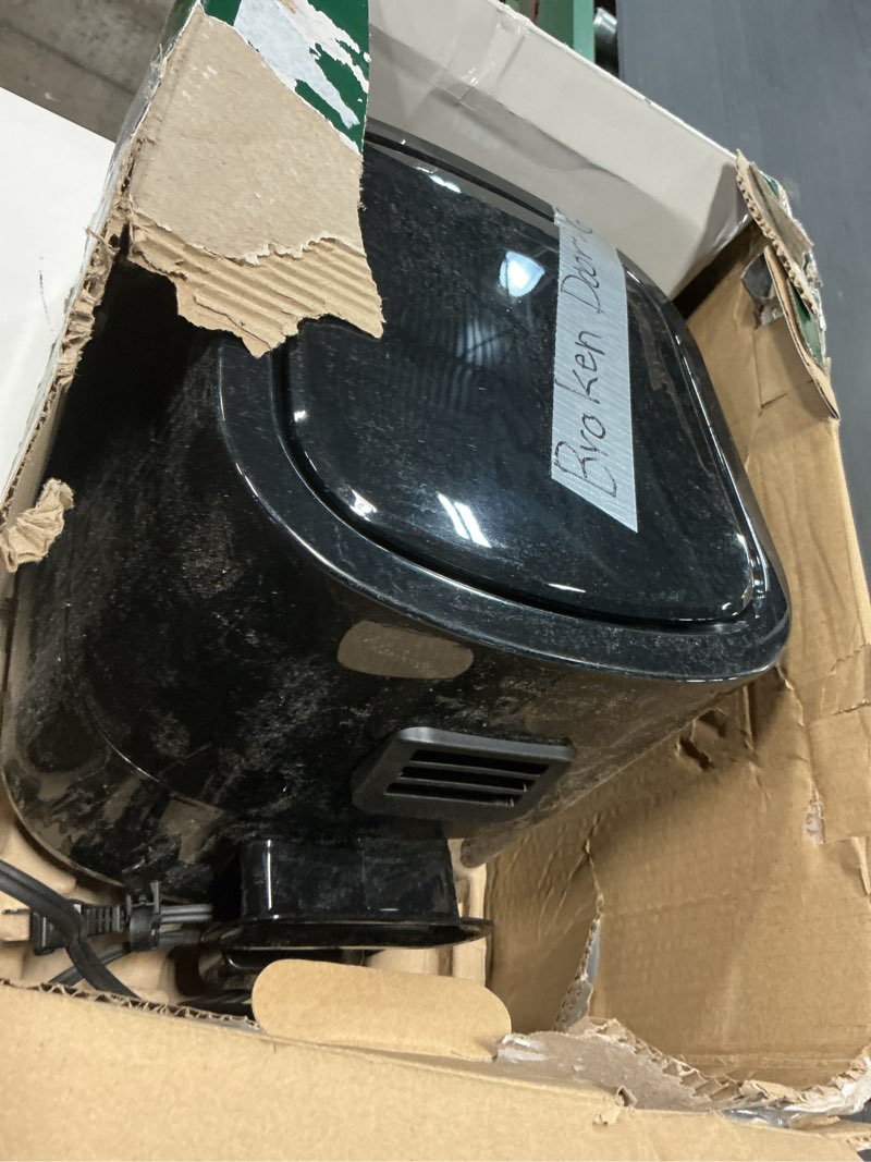 Condition photo showing As Is for Cuisinart Air Fryer, 4.5-Quart Basket Fryer with 4 Cooking Functions to Air Fry, Roast, Bake, and Keep Warm, 4 Airfryer Presets, Dishwasher-Safe Parts, AIR-160NAS, Stainless Steel & Black 4.5 Qt. Window