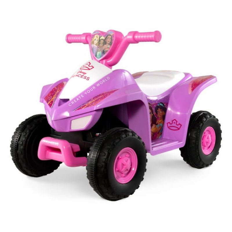 6V Disney Princess ATV, Battery Powered Ride on, by Hyper