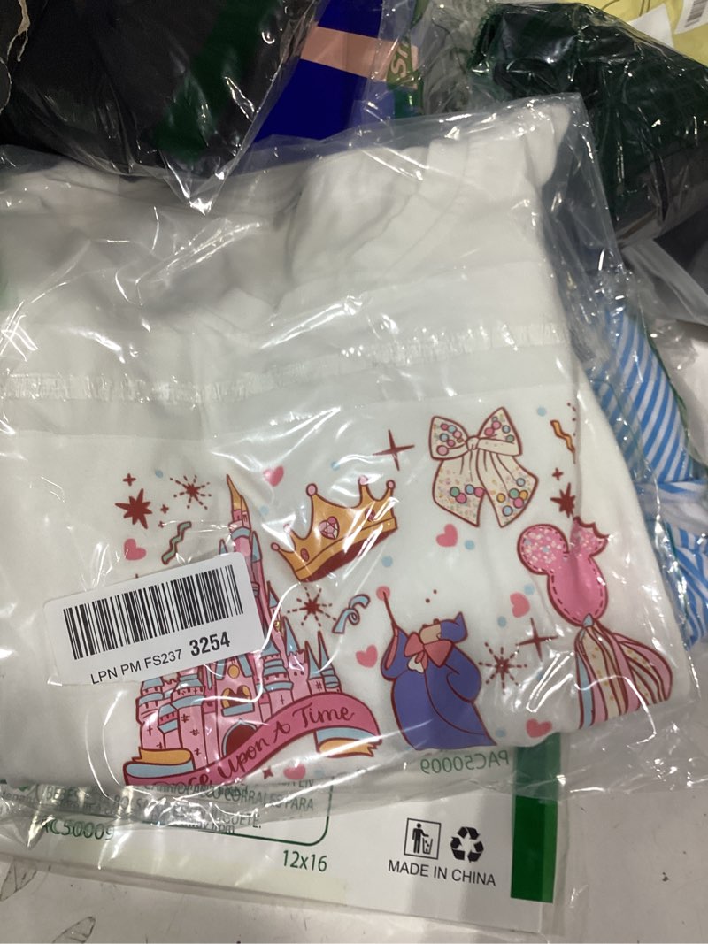 Condition photo showing New/Like New for magical shirt women magic kingdom princess shirts oversized cute ribbons and bows shirt family holiday vacation tee tops white4 medium