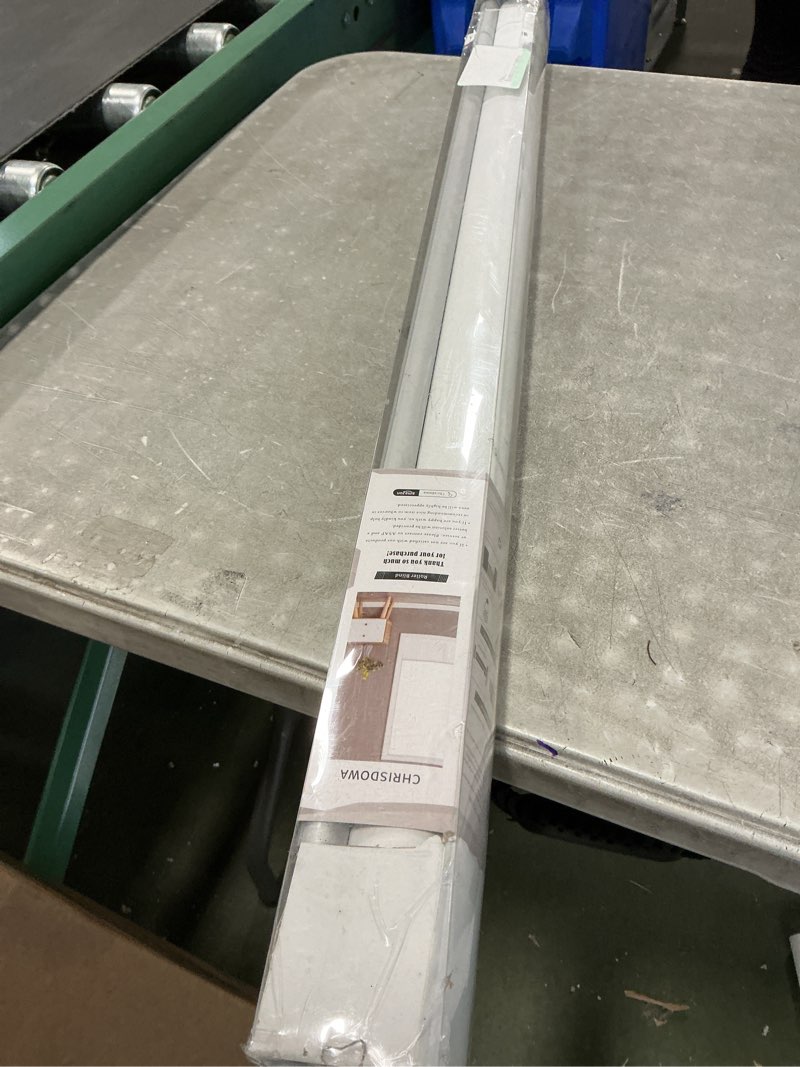 Condition photo showing As Is for ChrisDowa 100% Blackout Roller Shade, Window Blind with Thermal Insulated, UV Protection Fabric. Total Blackout Roller Blind for Office and Home. Easy to Install. White,35" W x 72" H