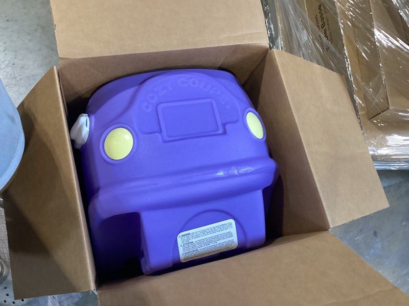 Condition photo showing As Is for little tikes bluey grannies car coupe with 2 accessories, bluey foot-to-floor ride-on, for boys and girls ages 1.5-5 years