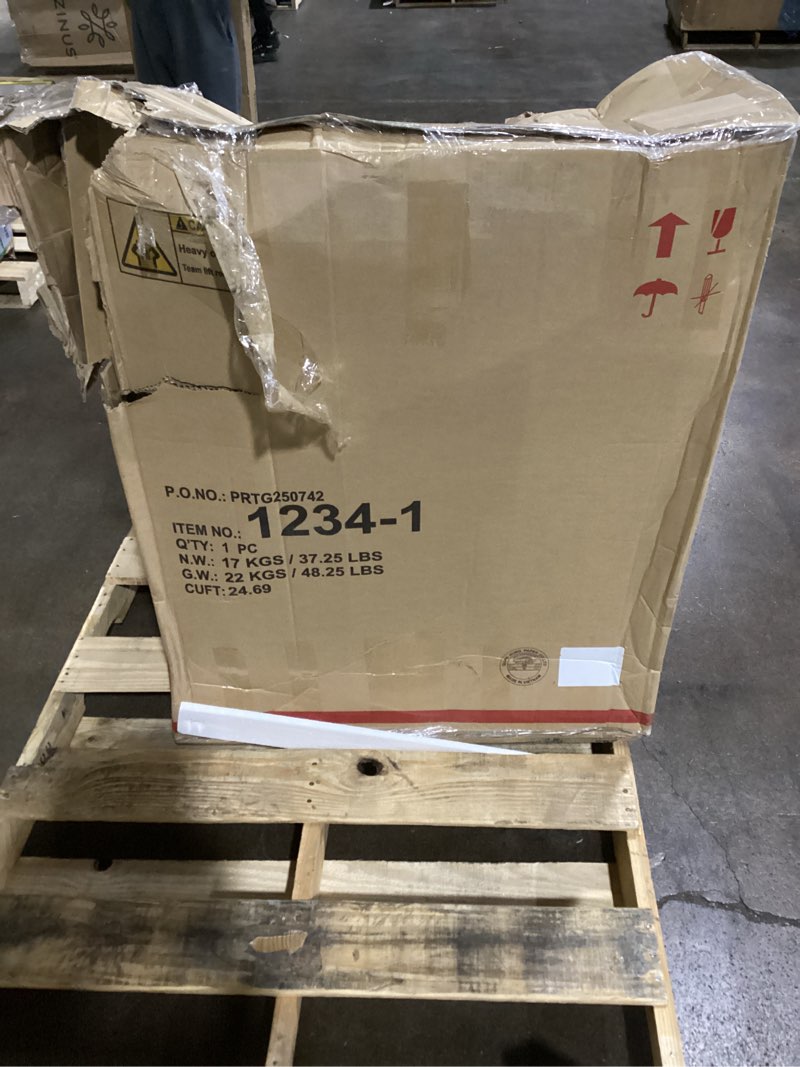 Condition photo showing Good Condition for Homelegance Parlier Show Wood Accent Chair - Mid Century Modern Chair for Living Room, Traditional French Country Style, Padded Arms, Reversible Cushion, Solid Wood Frame, Arrives Assembled, Neutral