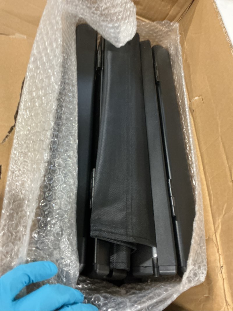 Condition photo showing Good Condition for 30" Height Tall Directors Chair Folding Makeup Chair, with Replacement Cover Canvas, Portable Footrest, Support 250 lbs, Aluminum Makeup Artist Chair for Artist Barber- Black