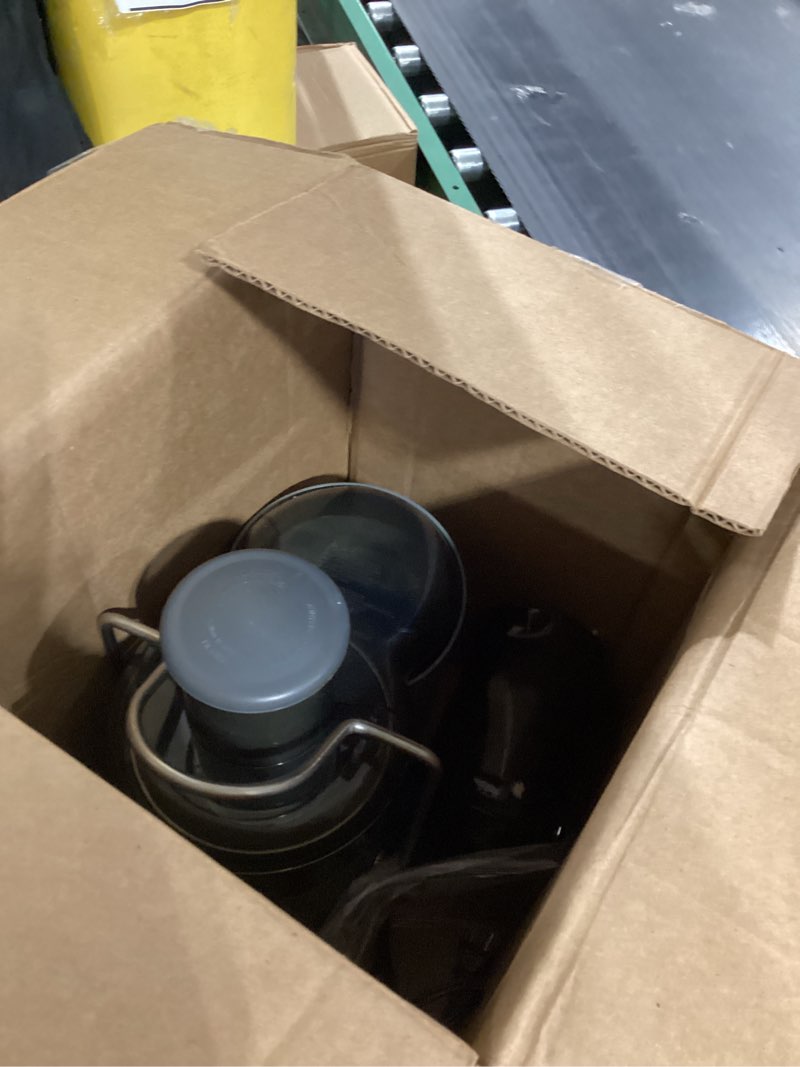 Condition photo showing As Is for Hamilton Beach Juicer Machine, Centrifugal Extractor, Big Mouth 3" Feed Chute, Easy Clean, 2-Speeds, 40 oz. BPA Free Pitcher, 850 Watt Motor, Silver (67850)