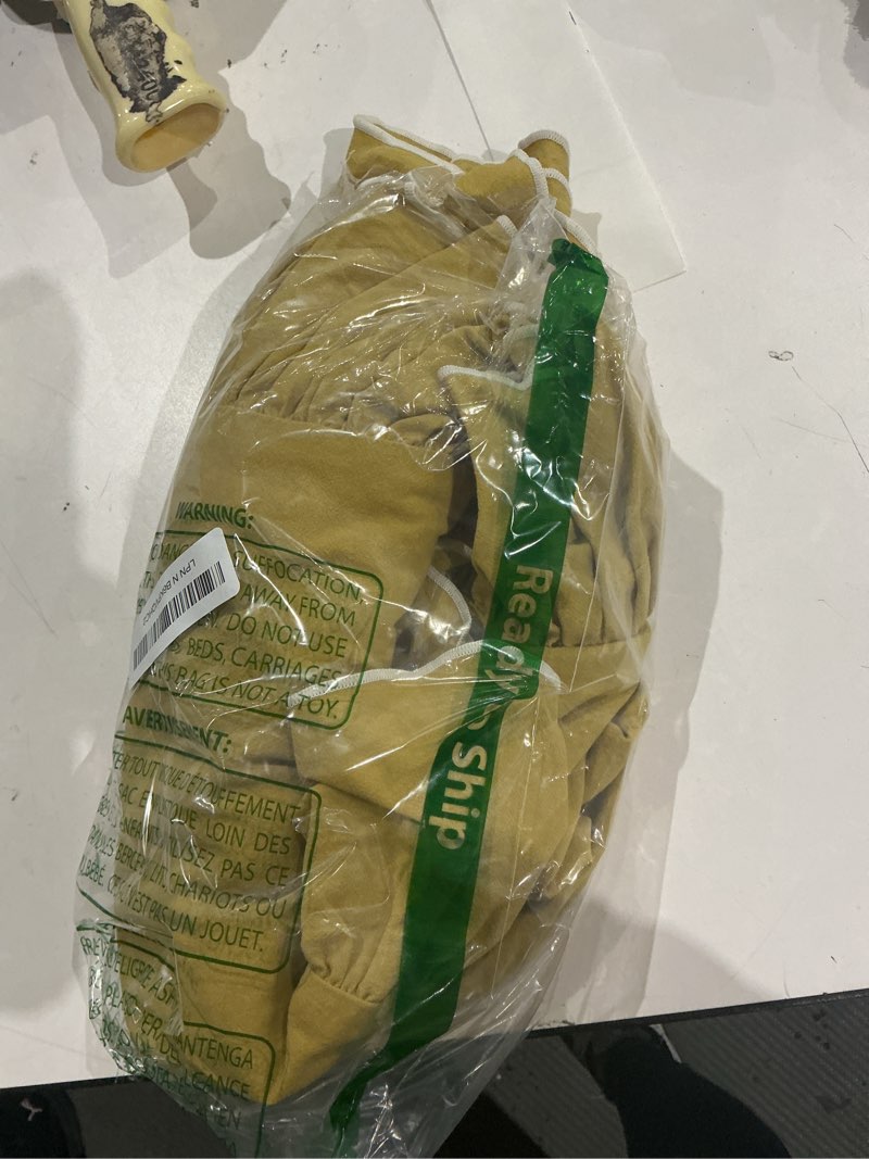 Condition photo showing Good Condition for zealax mustard yellow gorgeous ruffle throw pillow covers 18x18 inch, chic washed cotton pillow case