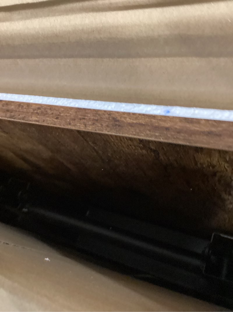 need 47 inches computer desk office desk folding table with bifma certification computer table workstation, rustic brown ac5fb-120