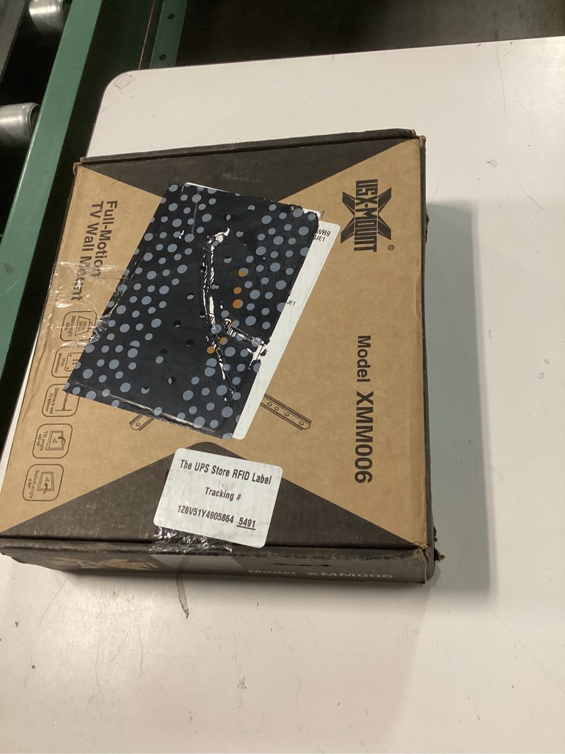 Condition photo showing New/Like New for usx mount ul listed full motion tv mount, swivel articulating tilt tv wall mount for 26-65 inch led, 4k, wall mount bracket with vesa 400x400mm up to 77lbs, perfect center design -xmm006-1 26-65 full motion tv mount
