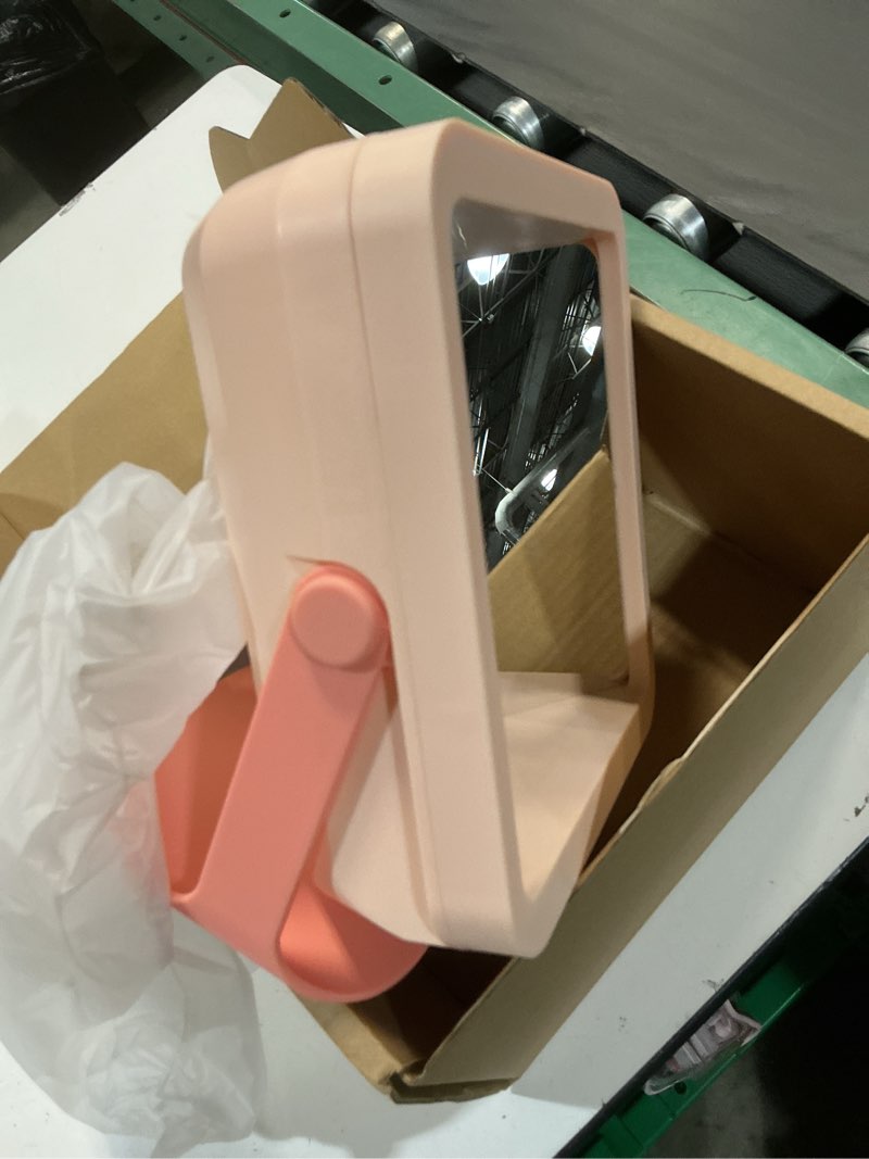 Condition photo showing As Is for non-reversing mirror with authentic image reflection - inverted mirror for clear, accurate makeup & 