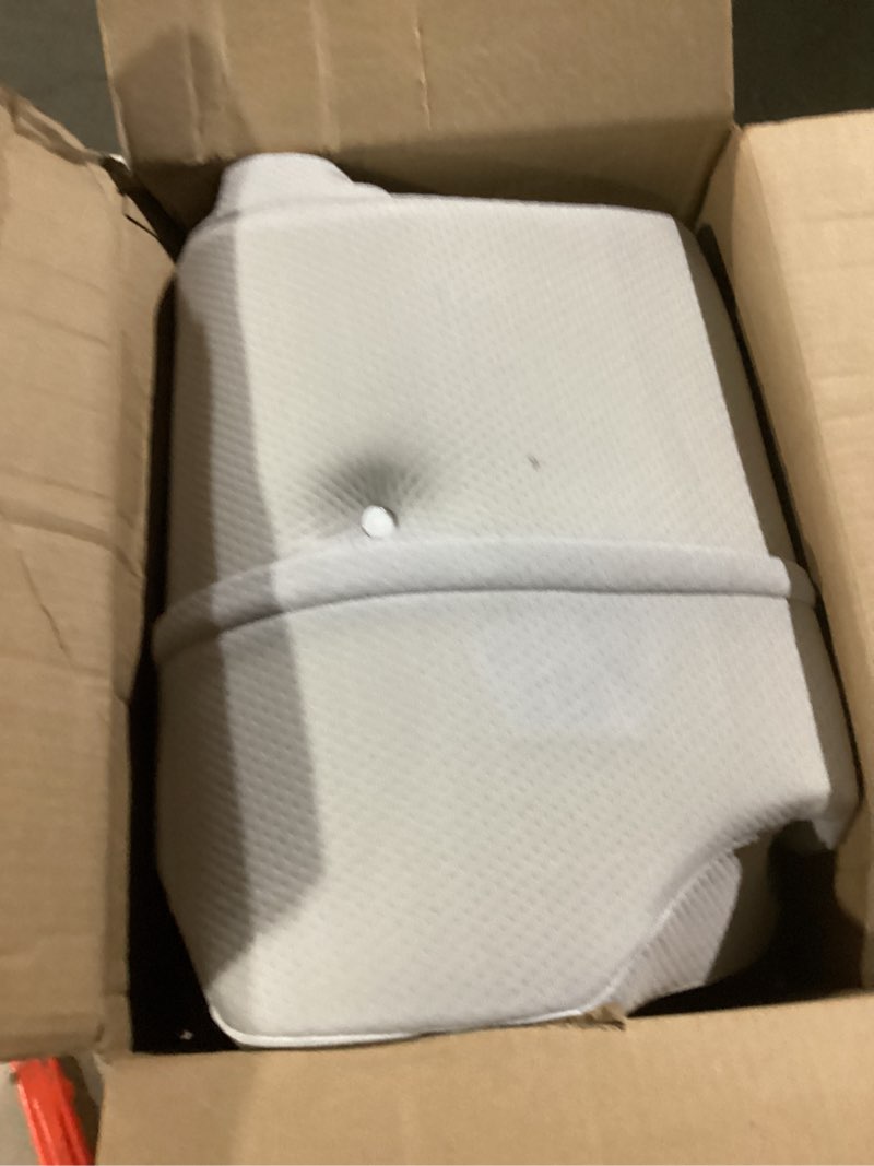 Condition photo showing Good Condition for DONAMA Cervical Pillow for Neck and Shoulder,Contour Memory Foam Pillow,Ergonomic Neck Support Pillow for Side Back Stomach Sleepers with Pillowcase Light Grey Queen Size 24.8"Lx14.96"Wx5.51"H