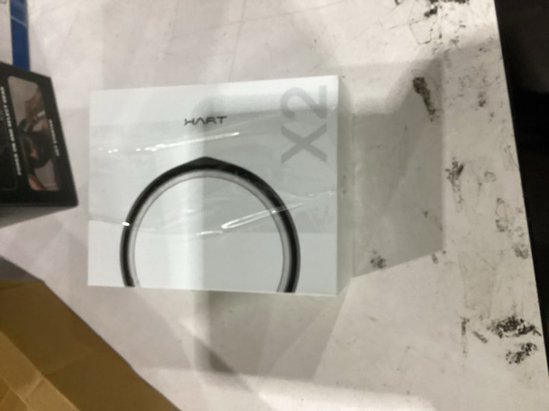 Condition photo showing As Is for hart x2 smart ring for women & men, buy sizing kit first, advanced health & fitness ring with sleep tracker, 8+ days battery, 50m waterproof, no subscription, charging case, sterling gold 7