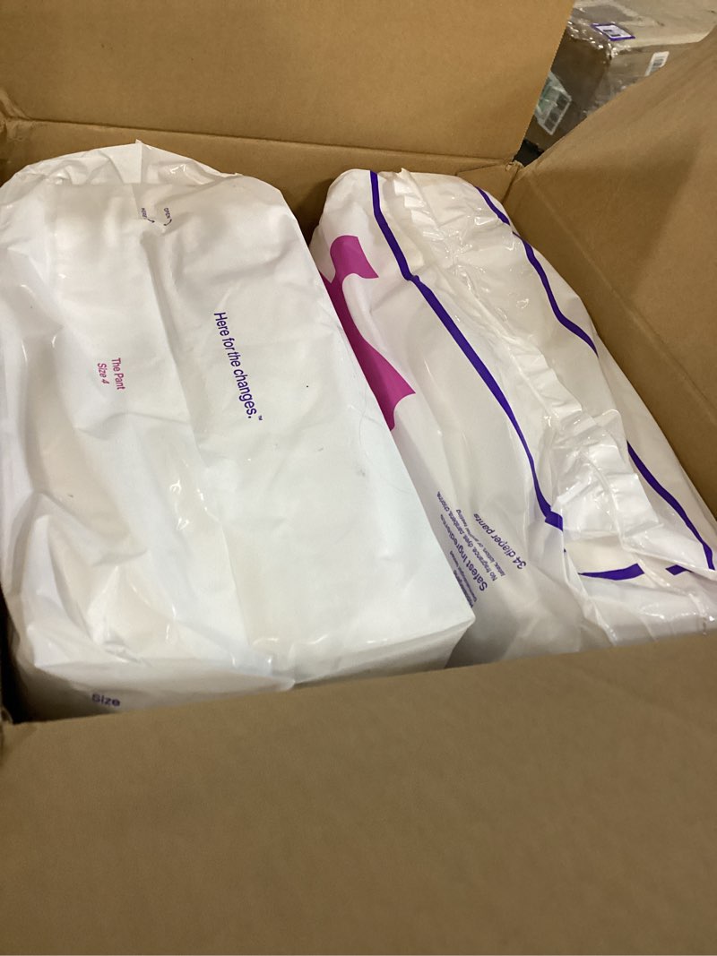 Condition photo showing New/Like New for Coterie The Pant, Size 4, Refastenable Training Pants for Sensitive Skin, Hypoallergenic, Super Absorbent Overnight Leak Protection, 2T/3T (20-32 lbs) 136 Count Size 4, 20-32 Pound (136 Count)