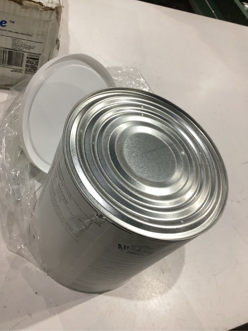 Condition photo showing New/Like New for country fresh instant nonfat dry milk powder, 39 servings, 20 year shelf life, gluten free - canned vitamin-fortified nonfat milk powder for baking and emergency food supplies 1.8 pound (pack of 1) dry milk 1 lb 13 oz