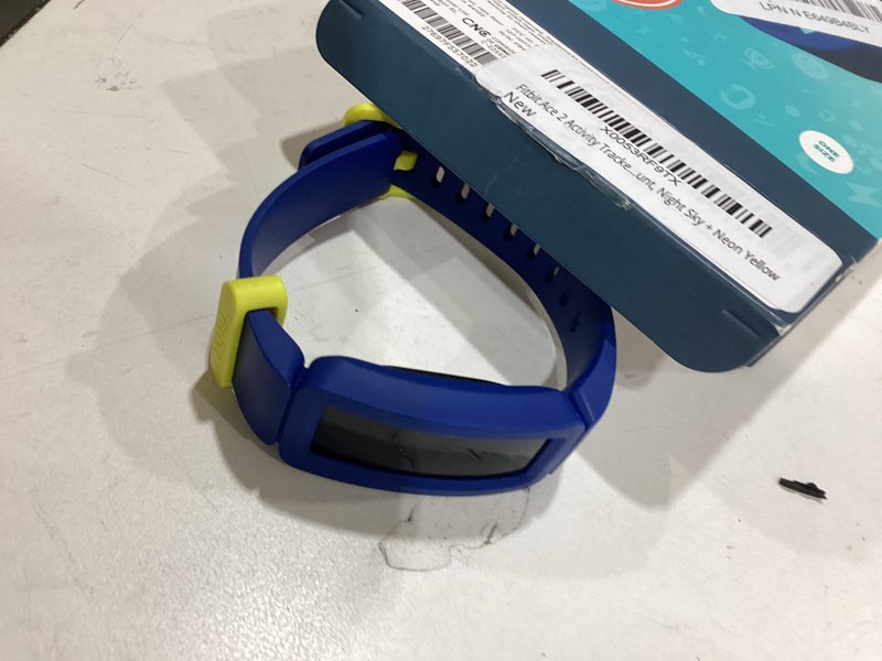 Condition photo showing Good Condition for fitbit ace 2 activity tracker for kids, 1 count, night sky + neon yellow