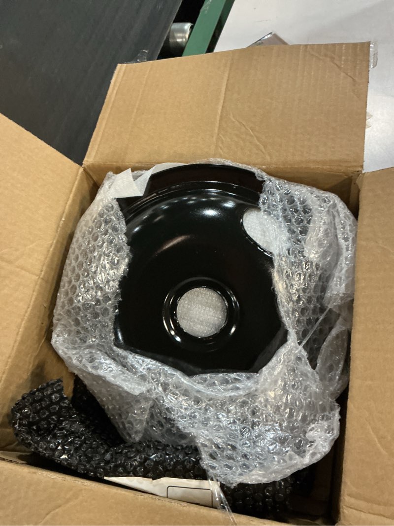 Condition photo showing Good Condition for 5304430149 5304430150 porcelain drip pan set & mp22ya electric range burner element unit set replaces 318067041 318067051 by cenipar-compatible with frigidaire kenmore crosley range oven/stove