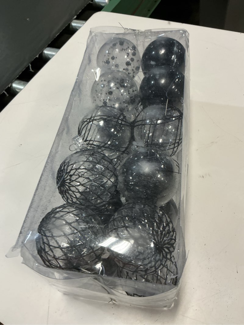 Condition photo showing Good Condition for clear plastic christmas ball ornaments, 30ct 2.36 inch champagne balls for tree decoration - shatterproof for holiday wedding party gifts champagne 2.36 inch