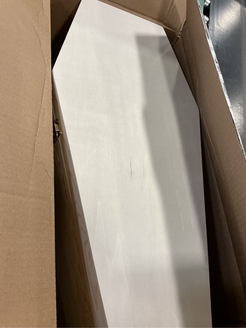 Condition photo showing Good Condition for Creative Hobbies Large 18 Inch Halloween Coffin Box, Fillable Hinged Box for Halloween Décor, Party Favor, Goth, Doll Coffin, Pet Casket 