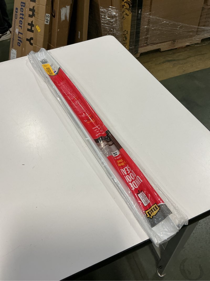 Condition photo showing New/Like New for M-D Building Products 06528 36 in. White Vinyl U-Shape Screw-on Under Door Seal White 36"