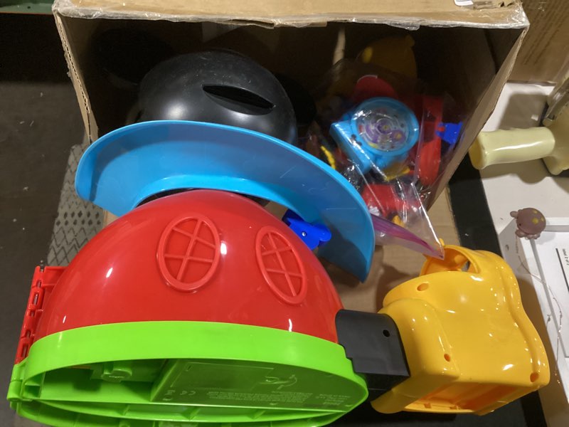 Condition photo showing As Is for disney jr. mickey mouse clubhouse deluxe 28-inch playset with 2 exclusive bonus figures and lights & sounds, 18-pieces, 3-inch articulated figurine toys, ages 3 and up by just play