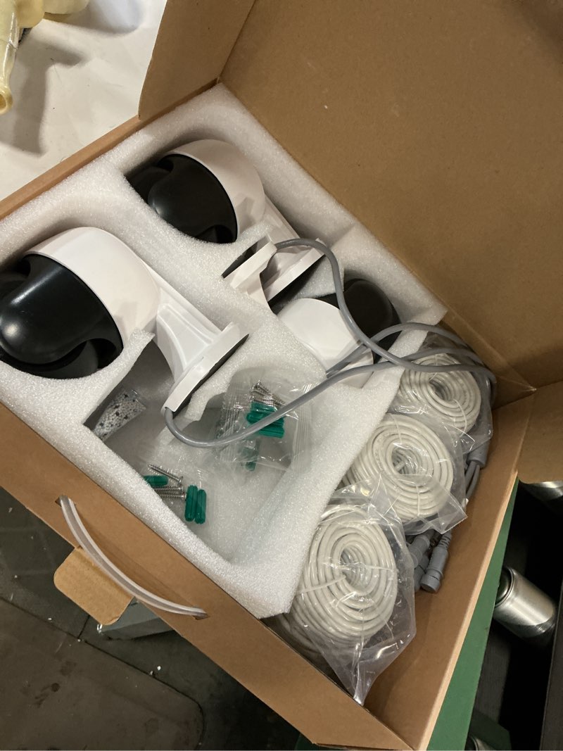 Condition photo showing Good Condition for 4K PT PoE Outdoor Wired Security Camera System Home Wired Cameras Video Surveillance 6Cams with 2TB HDD (30 Days Storage)