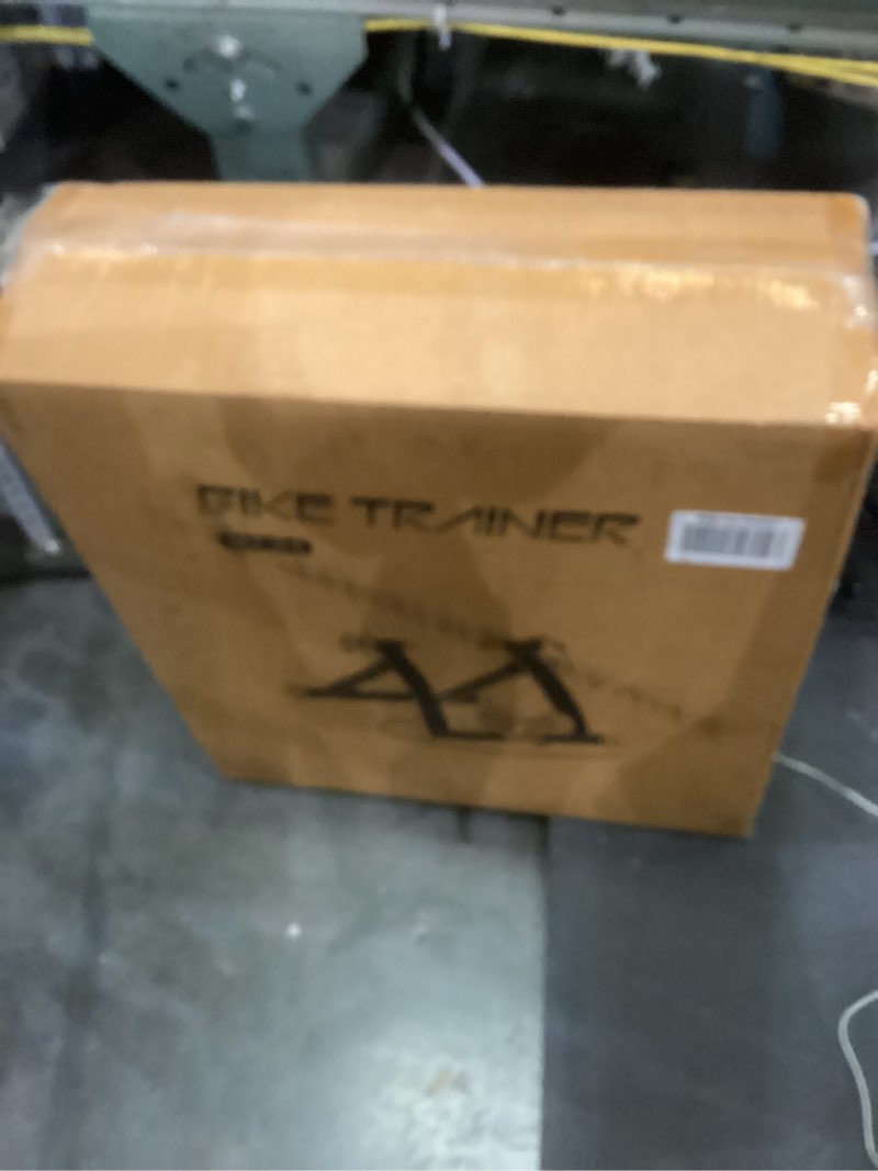 Condition photo showing As Is for Bike Trainer, Magnetic Bicycle Stationary Stand for Indoor Exercise Riding, 26-29" & 700C Wheels, Quick Release Skewer & Front Wheel Riser Block Included BLACK