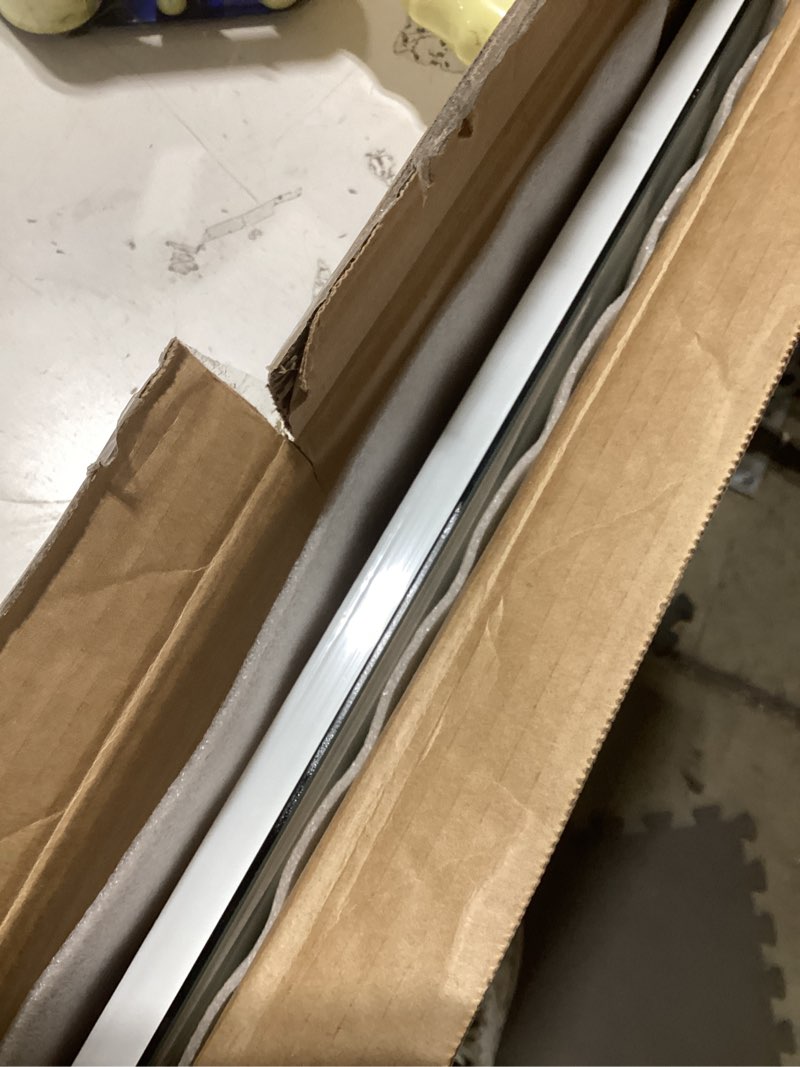 Condition photo showing Good Condition for trahome 36"x24" led bathroom vanity mirror with lights, front and backlit wall mirror, anti fog, dimmable 3 color lighting, memory function, shatterproof glass, plug in or hardwired 3 light modes 36"l x 24"w