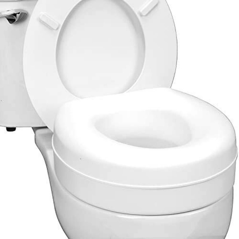 brand new healthsmart raised toilet seat riser that fits most standard bowls usa