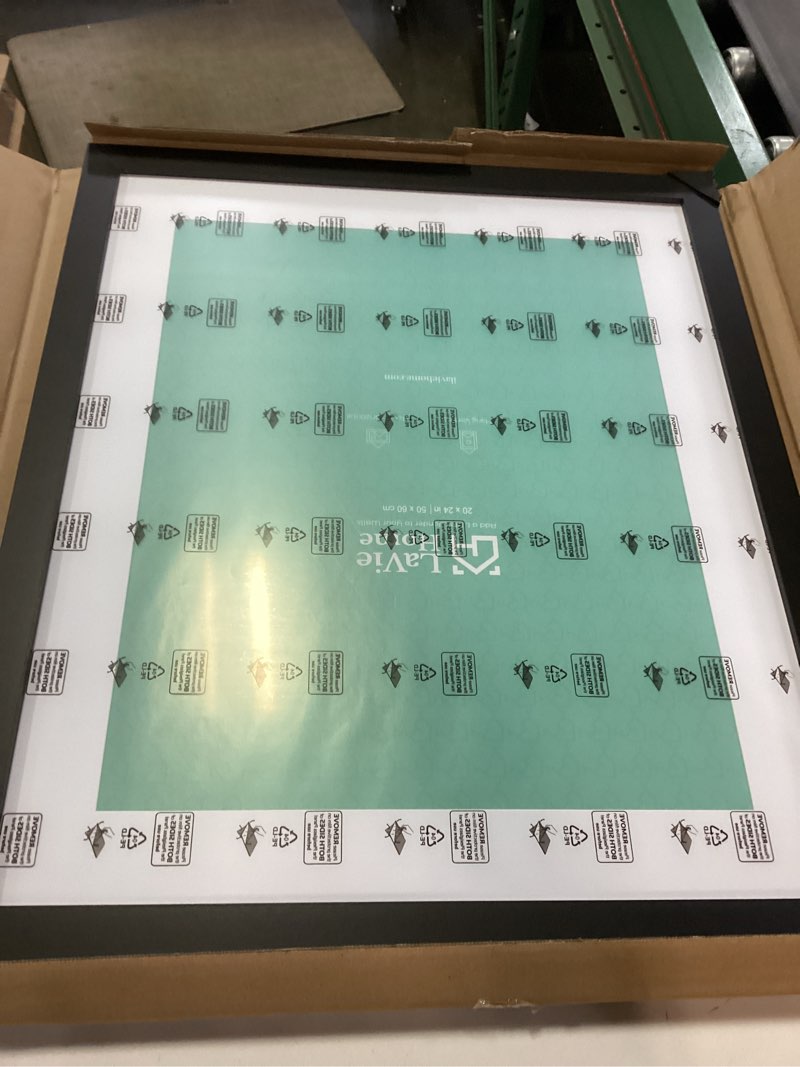 Condition photo showing New/Like New for Americanflat 20x24 Picture Frame with Polished Plexiglass - Black Picture Frame - Wide Photo Frames Made of Engineered Wood for Vertical or Horizontal Wall Display - Epic Collection - Black Black 20x24