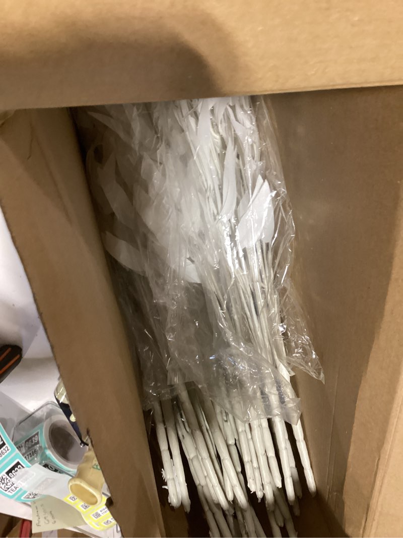 Condition photo showing As Is for 30 Pcs Artificial White Willow Leaves, Fake Willow Leaf Garland Stems, Faux Flower Hanging Leaves for Wedding Bouquet, Arches, Filling Table Decorations, Home Decor Centerpieces