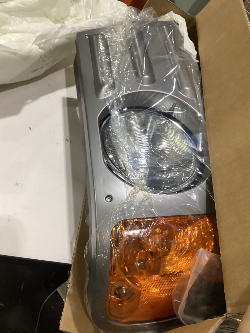 Condition photo showing Good Condition for headlights assembly fit for mack cv replacement right passenger side headlamp grey grey right