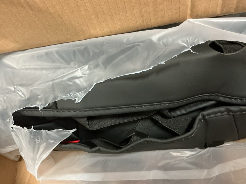 Condition photo showing Good Condition for leather seat covers custom fit for 2024-2026 tacoma gen 4th double cab - fully covered - fit like a glove - center console armrest covers included - for tacoma accessories ( black-red ) & full set for tacoma gen 4th (2024-2026) & crew cab