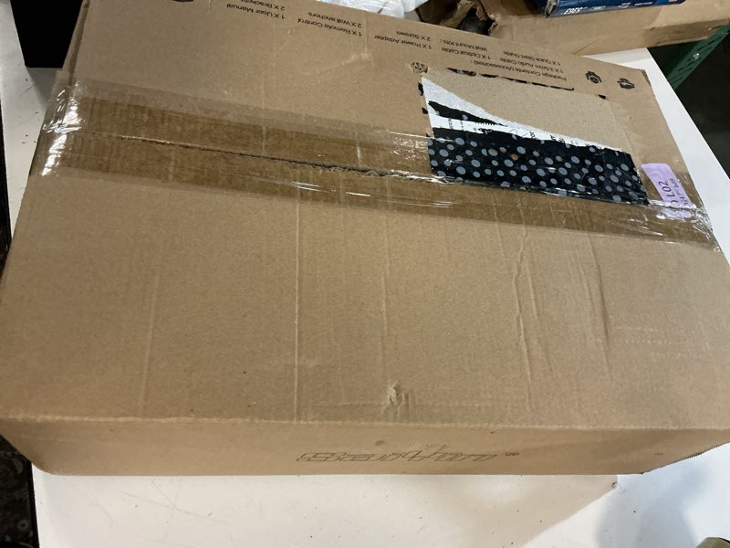 Condition photo showing Good Condition for saiyin sound bars for tv with subwoofer, 2.1 deep bass small soundbar monitor speaker home theater surround system pc gaming bluetooth/aux/optical connection, wall mountable 17-inch