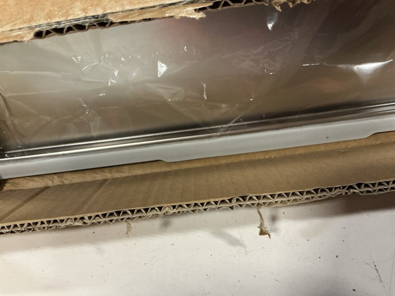 Condition photo showing New/Like New for Stainless Steel Litter Box | XL Enclosed Cat Litter Boxes with Lid for Big Cats | High Sided, Anti-Urine Leakage | Non-Stick Bottom & Includes Litter Mat & Metal Scoop