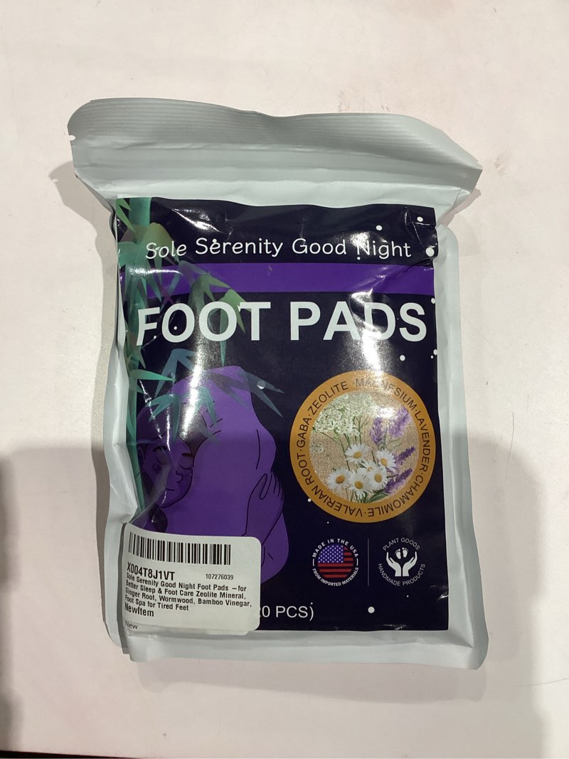 Condition photo showing New/Like New for Foot Pads -for Better Sleep & Foot Care Zeolite Mineral, Ginger Root, Wormwood, Bamboo Vinegar, Foot Spa for Tired Feet