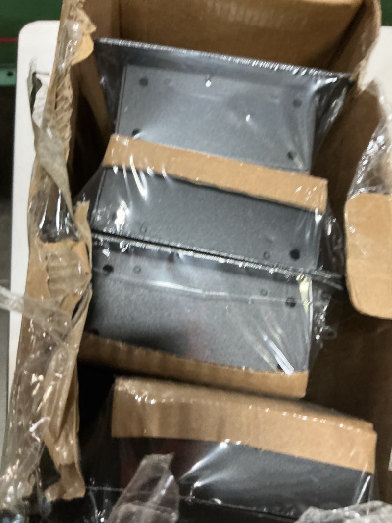 Condition photo showing Good Condition for 4x10 floor register, heavy duty steel, 50% higher ventilation performance than others, sandtex black finish, sleek modern design, fits tile wood inserts, floor vent covers for home floor 4x10 inches black 6