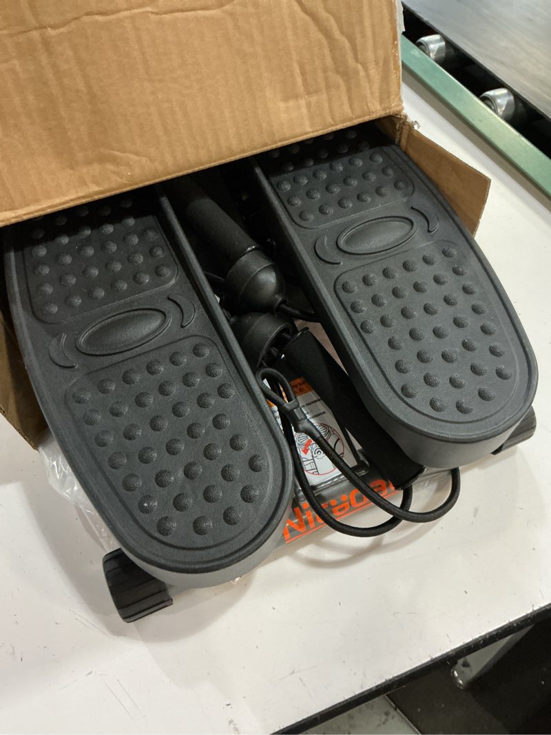 Condition photo showing Good Condition for niceday steppers for exercise, stair stepper with resistance bands, mini stepper with 300lbs loading capacity, hydraulic fitness stepper with lcd monitor gray