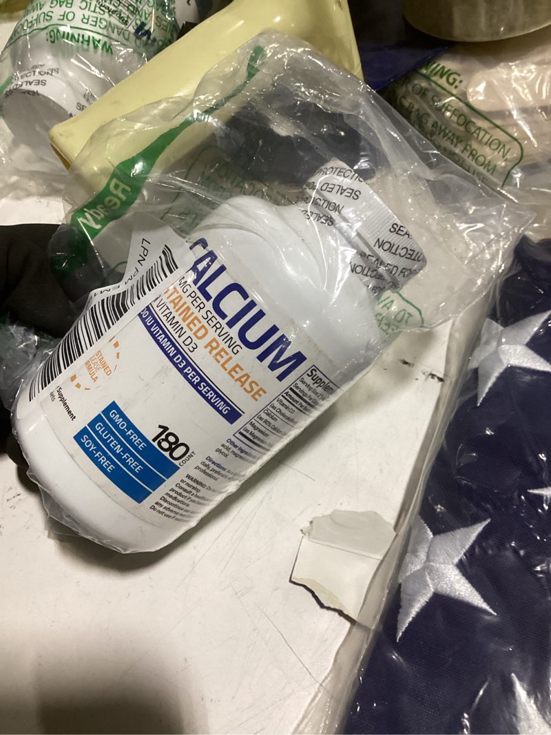 Condition photo showing Good Condition for bronson calcium 1200 mg per serving sustained release with vitamin d3 1000 iu vitamin d3 per serving non-gmo, 180 tablets 180 count (pack of 1)