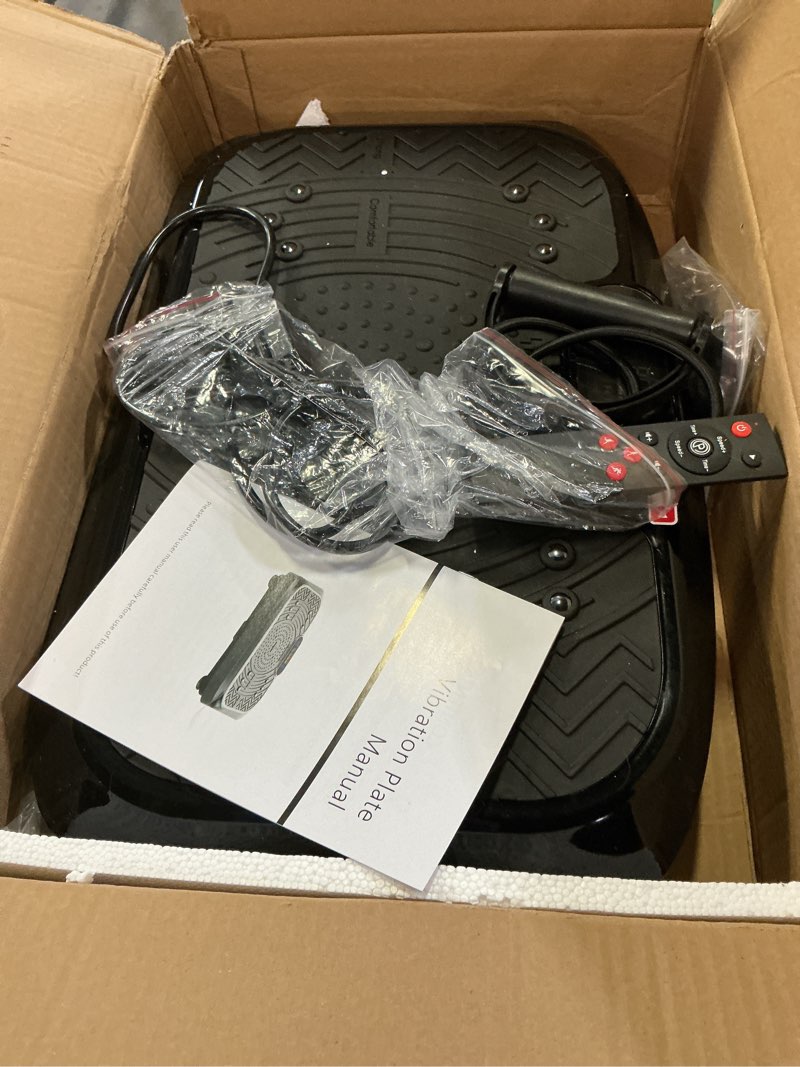 Condition photo showing Good Condition for vibration plate exercise machine 450 lbs capacity, 199 speeds workout vibrating plate for lymphatic drainage weight loss, full body shake platform machines for women men