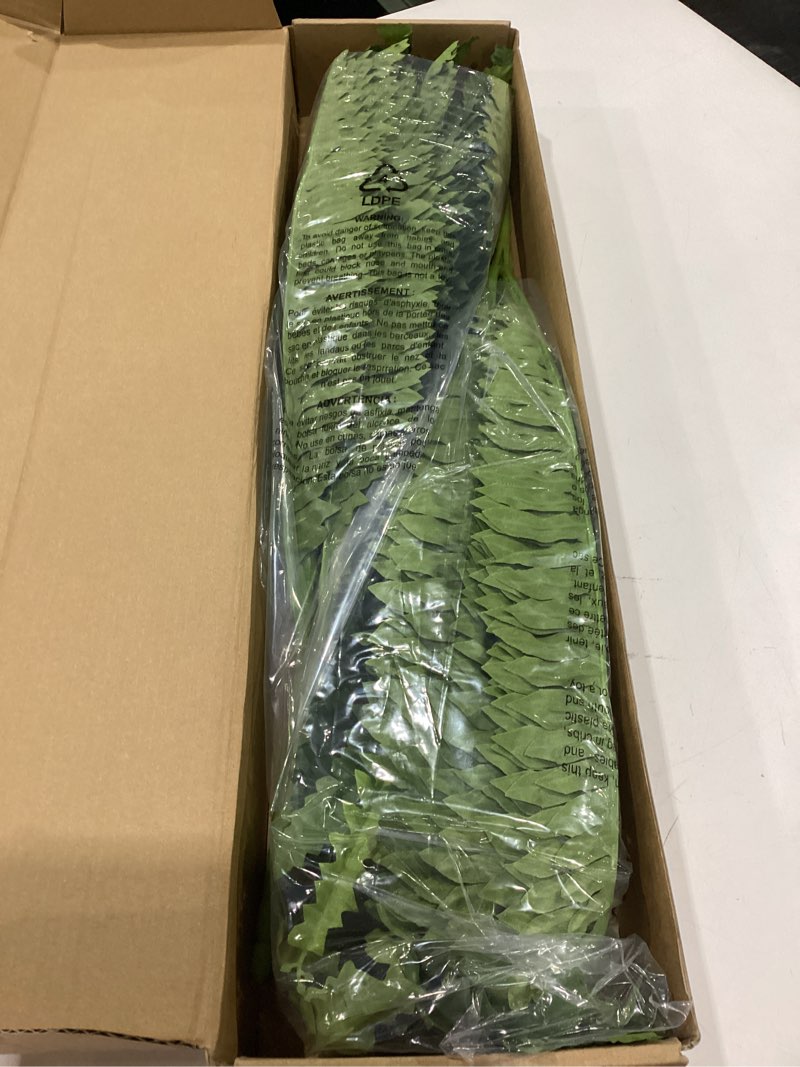 Condition photo showing New/Like New for fake ferns, 35in large fake bush plants, 2 artificial boston ferns with 39 fronds for outdoor hanging planter garden porch entrance home decor 35in-2pcs