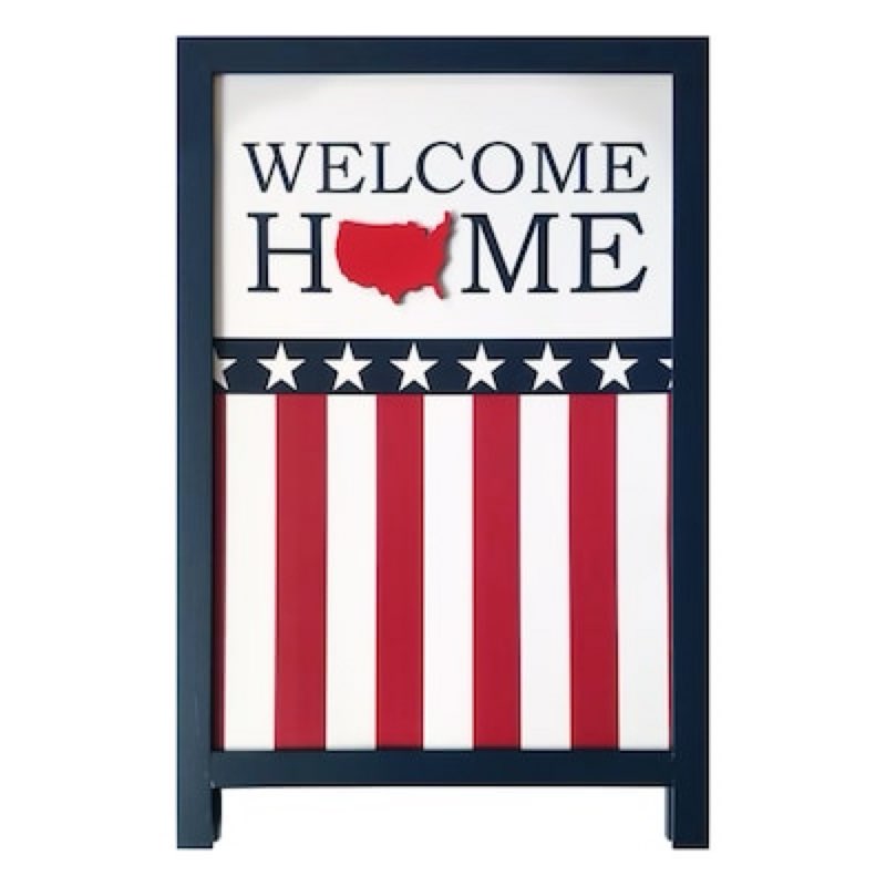 28-in H Fourth of July Porch sign Art print