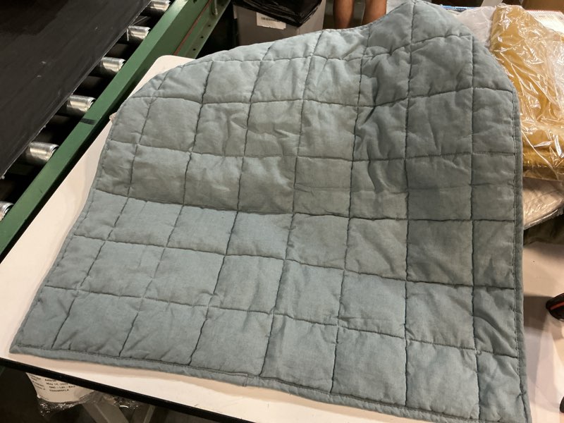 Condition photo showing Good Condition for quince european linen box quilted euro sham color nightfall 26x26