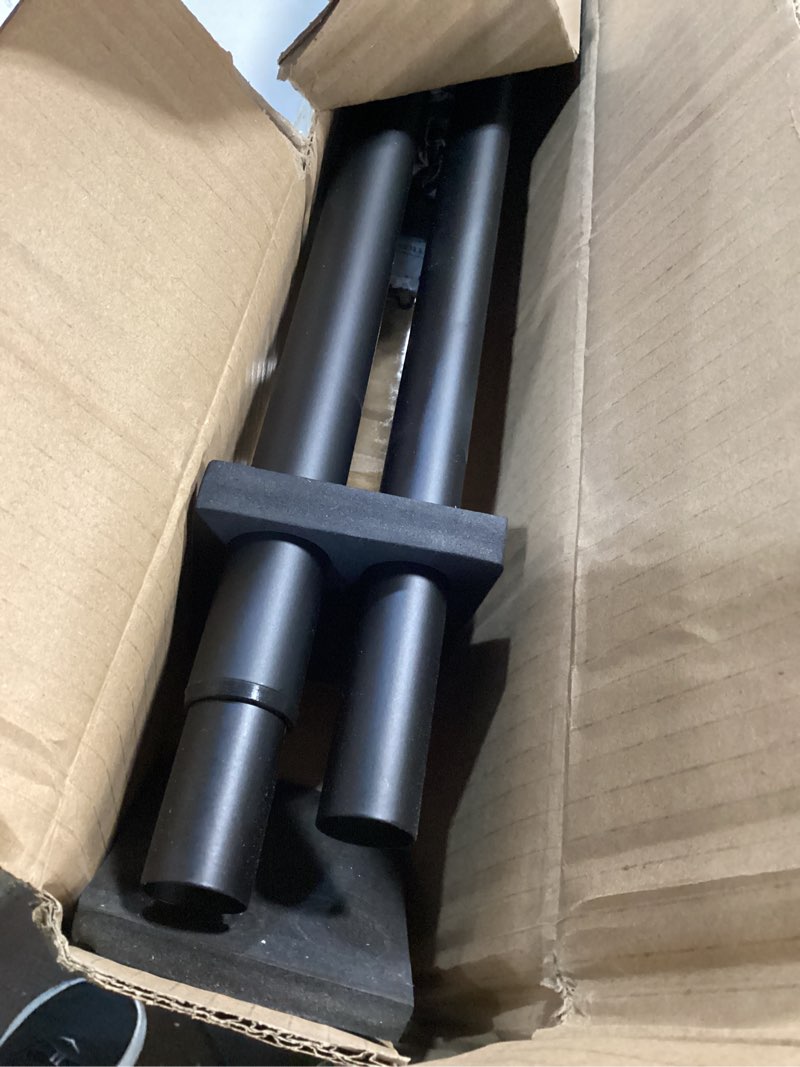 Condition photo showing Good Condition for 72-144 Inches Curtain Rods for Window, Vimayta 1 Inch Diameter Drapery Rod with Resin Finials, Ideal Adjustable Heavy Duty Single Curtains Rod for Bedroom, Living Room Decoration, Matte Black Matte Black 72"-144"