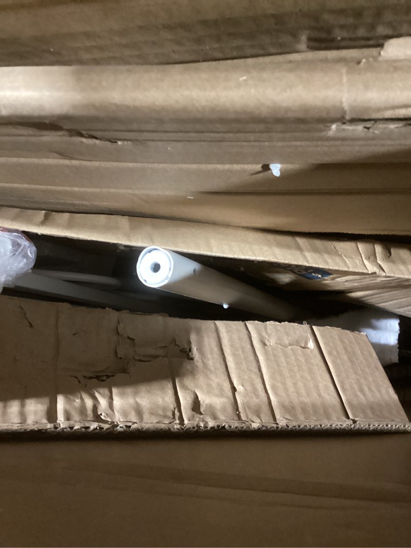 Condition photo showing Good Condition for Novogratz Bright Pop Metal Bed, Adjustable Height for Underbed Storage (6.5" or 11"), Metal Slats Included, Twin, White