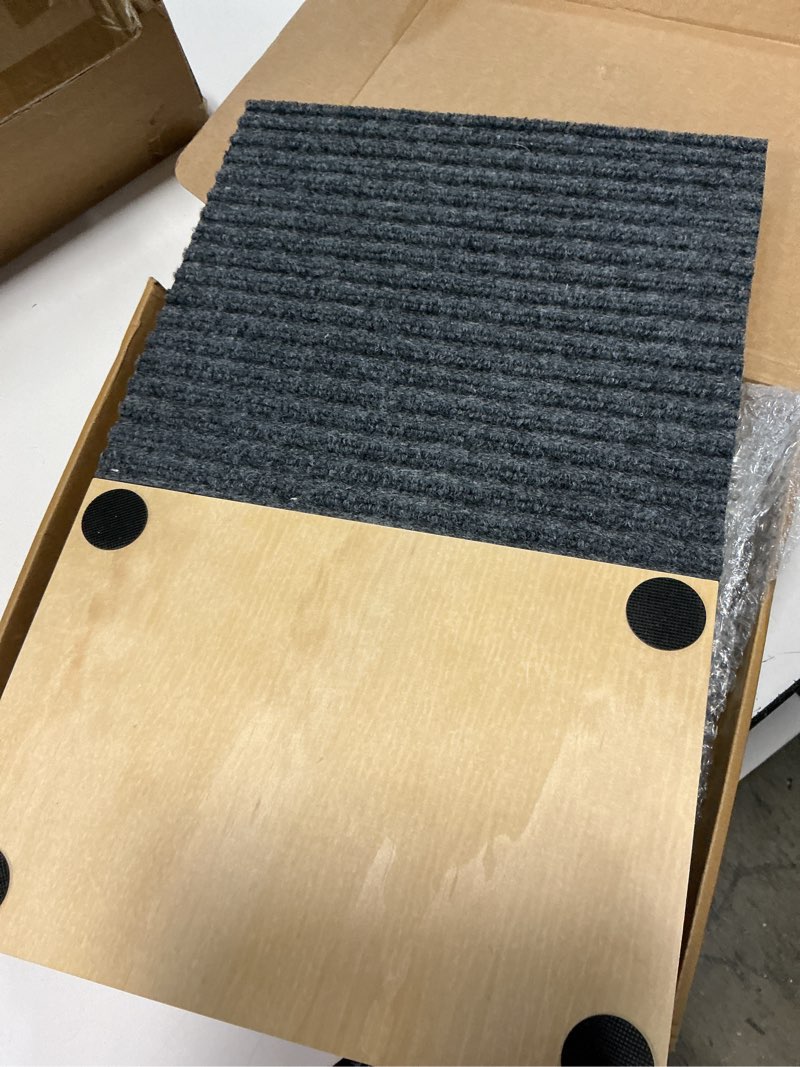 Condition photo showing Good Condition for tneltueb 2 pack upgraded dog ramps for stairs, adjustable stair ramp for dogs,portable dog stairs with mat for small dogs and cats, non-slip pet steps for elderly or injured pets