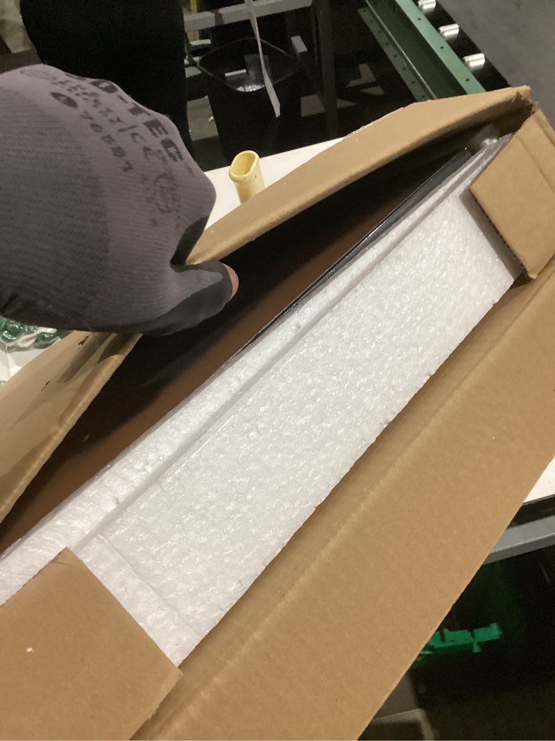 Condition photo showing New/Like New for MPLONG Bright Style Framed Wall Art - Abstract Modern Shape Pattern in White, Blue, Yellow, Grey - Artfully Matching Living Room, Bedroom, Office Decor - 16"x 24"x 3 Panels 16" X 24" X 3 pieces Black