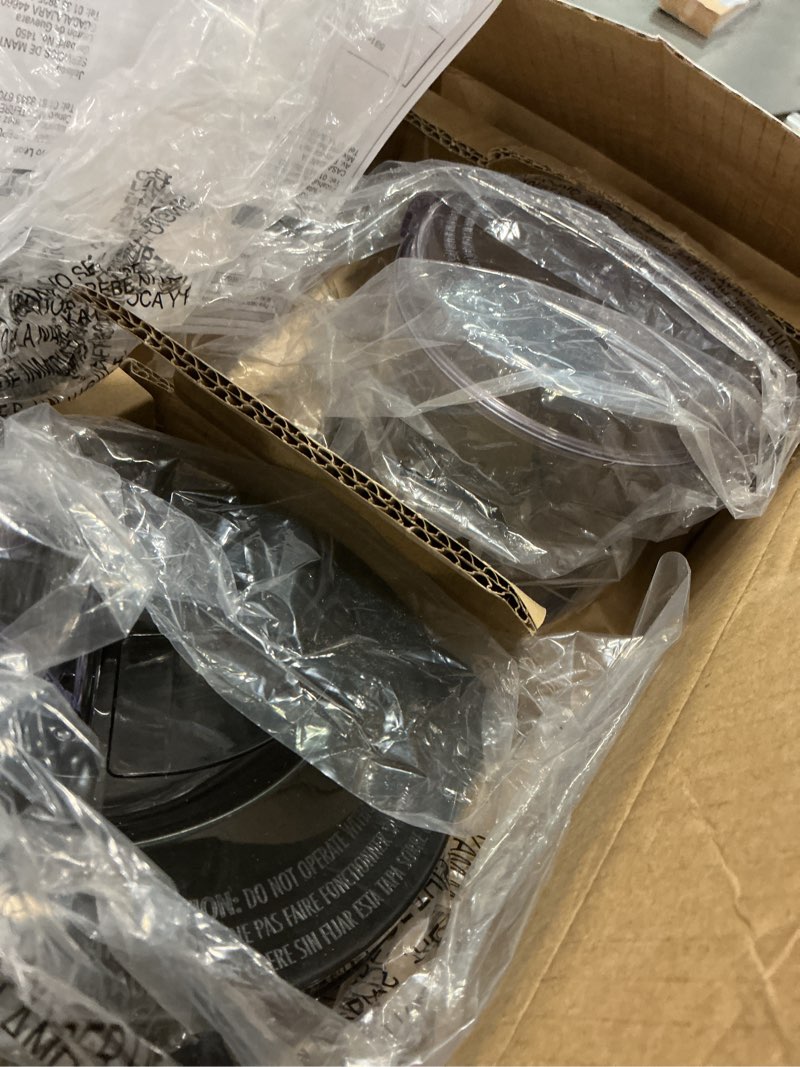 Condition photo showing Good Condition for Hamilton Beach Power Elite Blender for Smoothies with 3-Cup Vegetable Chopper, Mini Food Processor, 40oz Glass Jar, 12 Functions for Puree, Ice Crush, Black and Stainless Steel (58149) 40 oz. Glass Jar & 3 Cup Vegetable Chopper Black and Stainless Steel