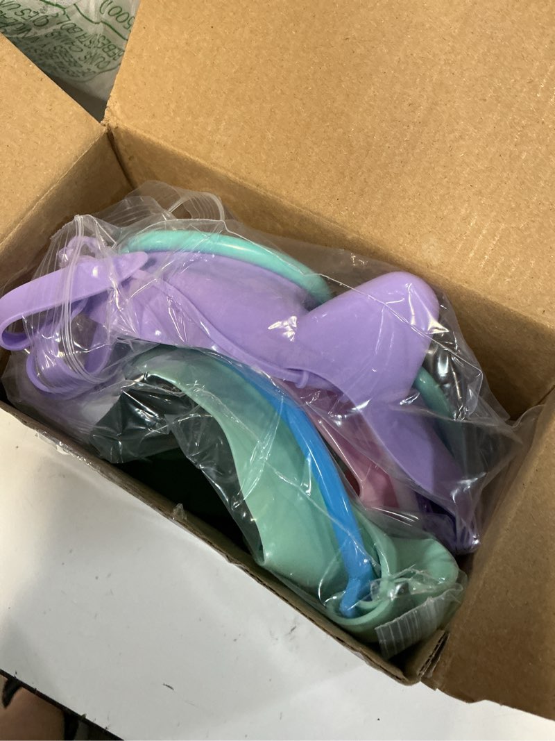 Condition photo showing New/Like New for tellegloww 3 pack swim goggles with nose cover for adult kid wide view anti fog uv no leaking diving mask for men women youth pink, purple, light green