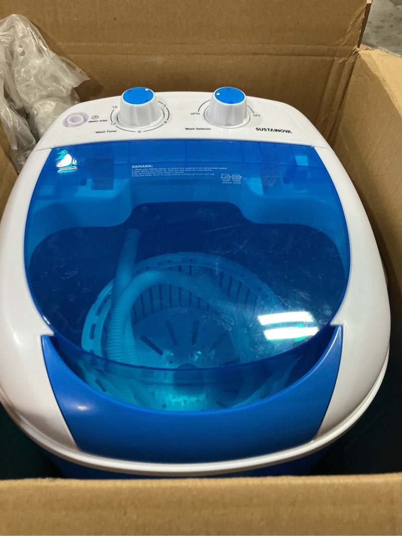 Condition photo showing Good Condition for LEISURE DIRECT PORTABLE 230V MINI WASHING MACHINE IDEAL FOR BOATS RV SPIN DRYER