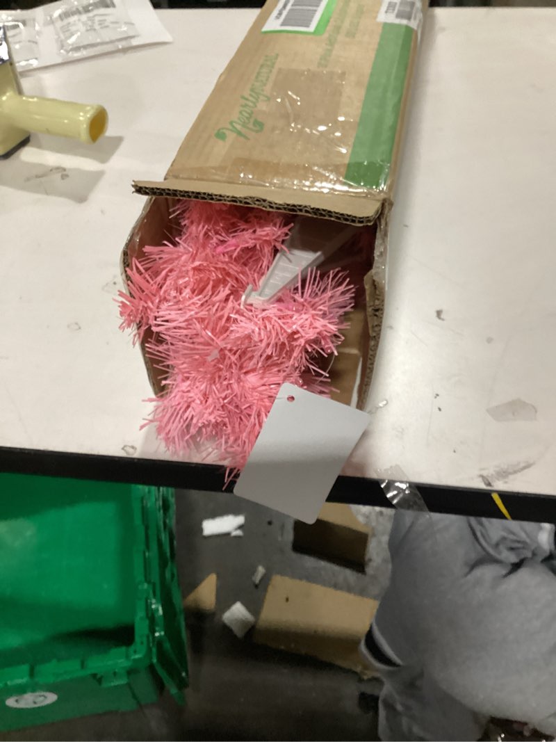 Condition photo showing Good Condition for Nearly Natural 3ft. Pink Artificial Christmas Tree with 50 LED Lights and 118 Bendable Branches