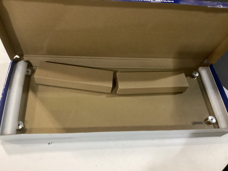 Condition photo showing Good Condition for kantek glass monitor riser with 5mm tempered glass platform and 40-pound capacity, 22-inch w x 8.25-inch d x 3.25-inch h, clear glass (ms370) 22"